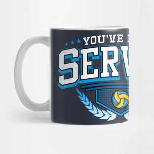 You've Been Served Volleyball Player Team Coach Tournament Mug